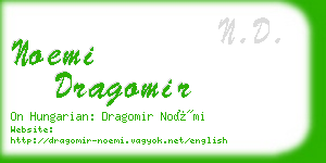 noemi dragomir business card